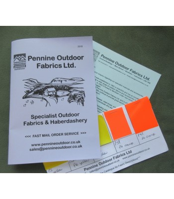 Pennine Outdoor Fabrics  Catalogue and 5 Samples